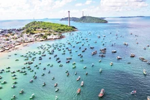 Cáp treo Hòn Thơm, phường An Thới, thành phố Phú Quốc (Kiên Giang).