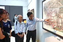Triển lãm mỹ thuật chủ đề “Học tập và làm theo tư tưởng, đạo đức, phong cách Hồ Chí Minh” tại Hội Mỹ thuật thành phố.