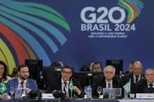 Phái đoàn Brazil trong một cuộc họp G20. (Ảnh: REUTERS)