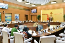 Một phiên họp của Ủy ban Thường vụ Quốc hội khóa XV. (Ảnh: quochoi.vn)
