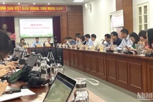 Quang cảnh họp báo thường kỳ của Bộ Văn hóa, Thể thao và Du lịch. 