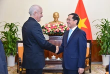 Bộ trưởng Ngoại giao Bùi Thanh Sơn tiếp xã giao Thứ trưởng Thứ nhất Bộ Ngoại giao Cuba Gerardo Peñalver Portal. (Ảnh: Bộ Ngoại giao)