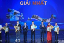Các tác giả/nhóm tác giả đạt Giải Nhất được vinh danh.