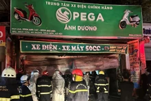 Hiện trường vụ cháy khiến 3 người trong gia đình tử vong. (Ảnh: Cơ quan Công an cung cấp)
