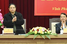 Thủ tướng Phạm Minh Chính làm việc với Ban Thường vụ Tỉnh ủy Vĩnh Phúc về tình hình phát triển kinh tế-xã hội. 