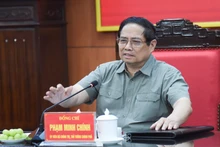 Thủ tướng Phạm Minh Chính phát biểu chỉ đạo tại buổi làm việc.