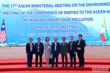 Đoàn Việt Nam do Thứ trưởng Tài nguyên và Môi trường Võ Tuấn Nhân dẫn đầu tham dự Hội nghị AMME17. (Ảnh: Trịnh Dũng)
