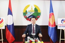 Phó Thủ tướng, Bộ trưởng Ngoại Giao Lào Saleumxay Kommasith. (Ảnh: Trịnh Dũng)