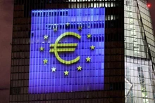 Biểu trưng của ECB. (Ảnh: Reuters)