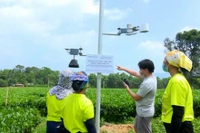 Mô hình trạm quan trắc thời tiết thông minh metos phục vụ việc chăm sóc cây chè ở Thái Nguyên.