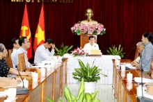 Bí thư Tỉnh ủy Ðồng Nai Nguyễn Hồng Lĩnh tiếp công dân tại Trụ sở Tỉnh ủy.