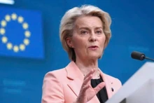 Chủ tịch Ủy ban châu Âu (EC) Ursula von der Leyen. (Ảnh: THX/TTXVN)