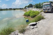 Khu đất được quy hoạch làm sân golf trên bãi sông thuộc TP Hải Dương.