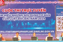 Các thí sinh dự thi trong ngày phát động cuộc thi. 