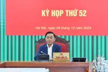 Đồng chí Trần Cẩm Tú, Ủy viên Bộ Chính trị, Thường trực Ban Bí thư, Chủ nhiệm Ủy ban Kiểm tra Trung ương chủ trì Kỳ họp thứ 52 của Ủy ban Kiểm tra Trung ương Đảng. (Ảnh: THỦY NGUYÊN)