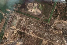 Nhà máy điện hạt nhân Zaporizhzhia ở Enerhodar, Ukraine. (Ảnh: AFP/TTXVN)