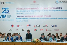 Quang cảnh phiên họp kỹ thuật của Diễn đàn doanh nghiệp Việt Nam thường niên. (Ảnh Lê Tiên)