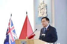 Chủ tịch Quốc hội Vương Đình Huệ phát biểu. (Ảnh: Doãn Tấn/TTXVN)