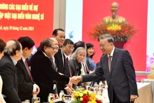 Tổng Bí thư Tô Lâm với các đại biểu dự hội nghị.