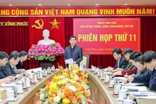 Bí thư Tỉnh ủy Dương Văn An chủ trì cuộc họp.