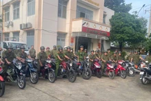 Các đơn vị thuộc lực lượng Công an tỉnh Bình Dương ra quân trấn áp tội phạm, bảo đảm an ninh trật tự dịp Lễ.