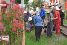 Chung tay xây dựng cảnh quan đường tàu - đường hoa