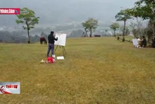 Hội trại vẽ tranh trực họa "Hà Giang - Nơi gặp gỡ đất trời"