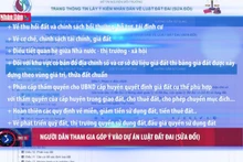 Người dân tham gia góp ý vào dự án Luật Đất đai (sửa đổi)