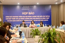 Quang cảnh cuộc họp báo.