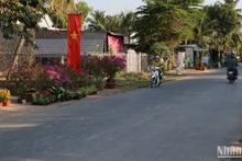 Một góc vùng quê thị xã Tân Châu.