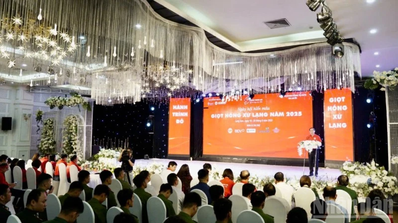 Ngày hội hiến máu "Giọt hồng Xứ Lạng" năm 2025.