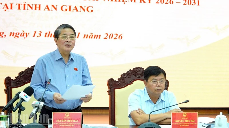 Phó Chủ tịch Quốc hội Nguyễn Đức Hải phát biểu.