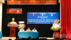 Quang cảnh buổi hội thảo. (Ảnh: MẠNH HẢO)