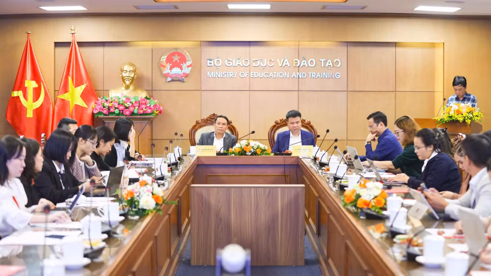 Quang cảnh buổi họp báo. (Ảnh: Thanh Tùng)