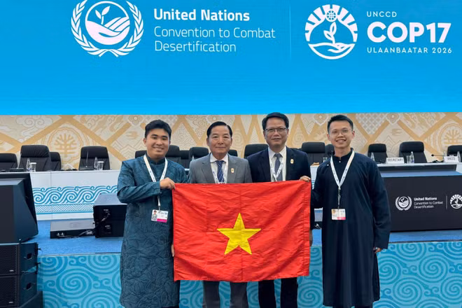 Đoàn Việt Nam tham dự COP17. (Ảnh: Cục Lâm nghiệp và Kiểm lâm cung cấp) 