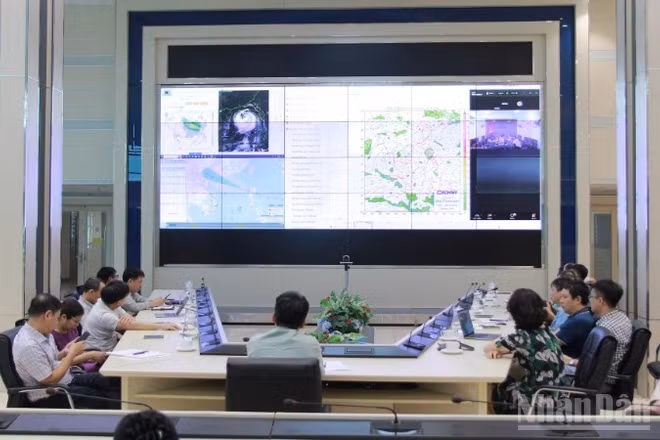 Cục Khí tượng thủy văn (Bộ Tài nguyên và Môi trường) tổ chức cuộc họp trực tuyến về công tác dự báo, cảnh báo và ứng phó với cơn bão Matmo.