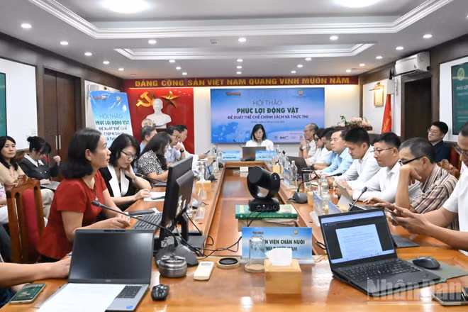 Hội thảo “Phúc lợi động vật - Đề xuất thể chế, chính sách và thực thi”, ngày 23/9.
