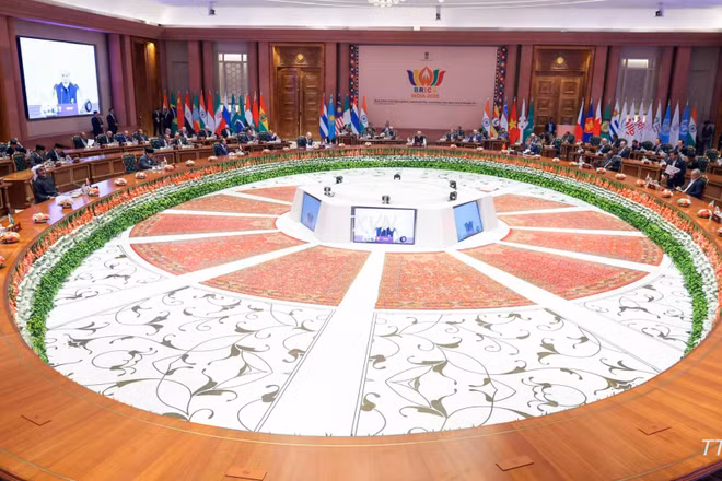 Hội nghị thượng đỉnh BRICS ở New Delhi, Ấn Độ ngày 12/9/2026. Ảnh: ANI/TTXVN