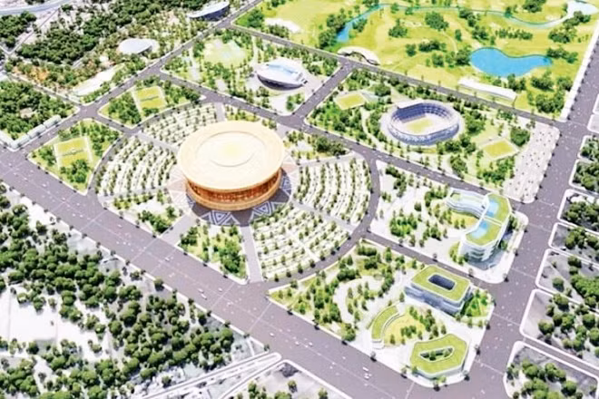 Phối cảnh dự án Khu đô thị thể thao Olympic.