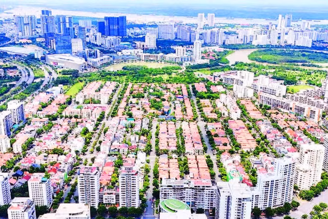 Một góc đô thị Thành phố Hồ Chí Minh. (Ảnh THẾ ANH)