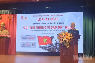 Trung tướng Hoàng Khánh Hưng, Chủ tịch hội Hỗ trợ gia đình liệt sĩ Việt Nam phát động chiến dịch.