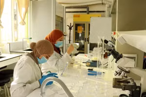 Phòng Thí nghiệm vi sinh hiện đại của Trường đại học Skikda, Algeria. (Ảnh: TTXVN)