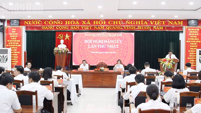 Quận Thanh Khê vận hành thử nghiệm phường mới.