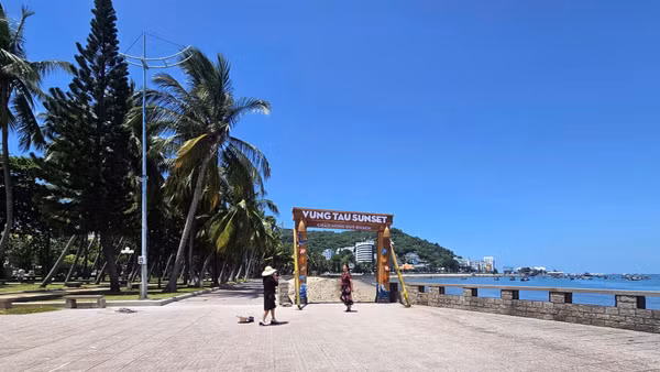 Một góc Công viên Bãi Trước, Vũng Tàu. (Ảnh: Lê Đình Thìn)