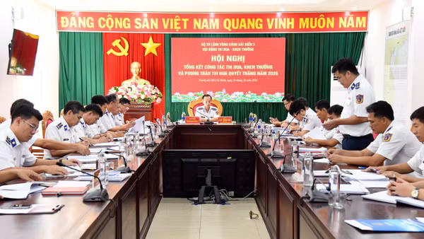 Quang cảnh hội nghị. (Ảnh: Cảnh sát biển cung cấp)