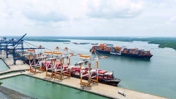 Một góc cảng biển Phú Mỹ, Thành phố Hồ Chí Minh. (Ảnh: Doanh nghiệp cung cấp)