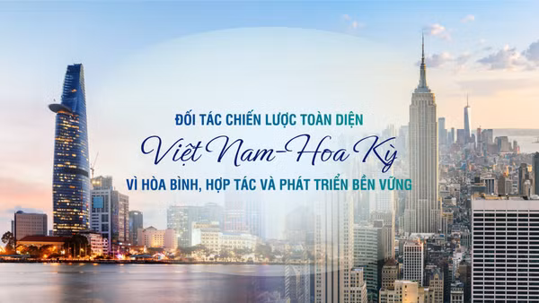 [Infographic] Quan hệ lên Đối tác chiến lược toàn diện Việt Nam-Hoa Kỳ vì hòa bình, hợp tác và phát triển bền vững
