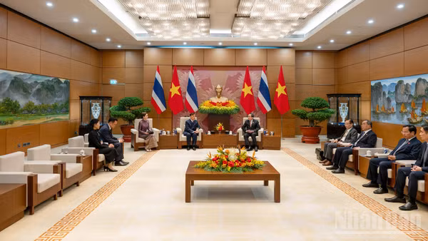 Quang cảnh cuộc hội kiến tại Nhà Quốc hội, ngày 15/9/2026. (Ảnh: THỦY NGUYÊN)