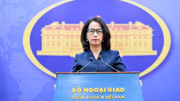 Người phát ngôn Bộ Ngoại giao Việt Nam Phạm Thu Hằng nhấn mạnh. (Ảnh: Bộ Ngoại giao Việt Nam)