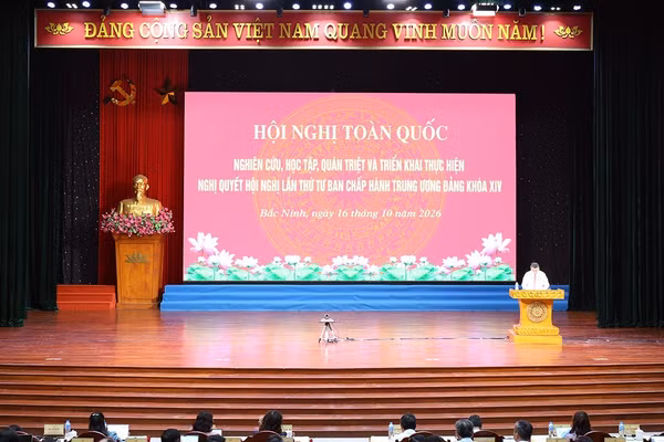 Điểm cầu trung tâm tại thành phố Bắc Ninh. (Ảnh: TM)
